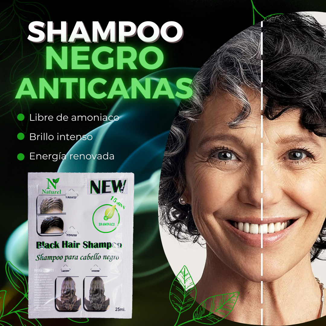 Shampoo Anticanas negro Naturel